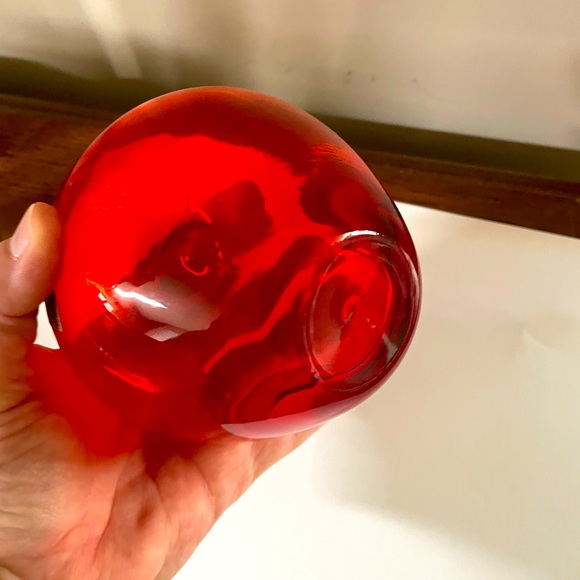 Pilgrim glass Vintage hand blown red apple paperweight excellent condition - Picture 3 of 8